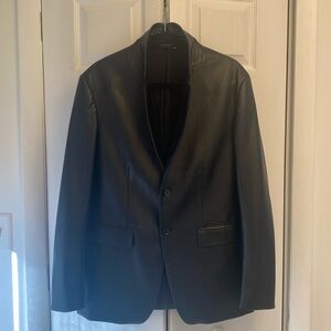 Zara Faux Leather Blazer